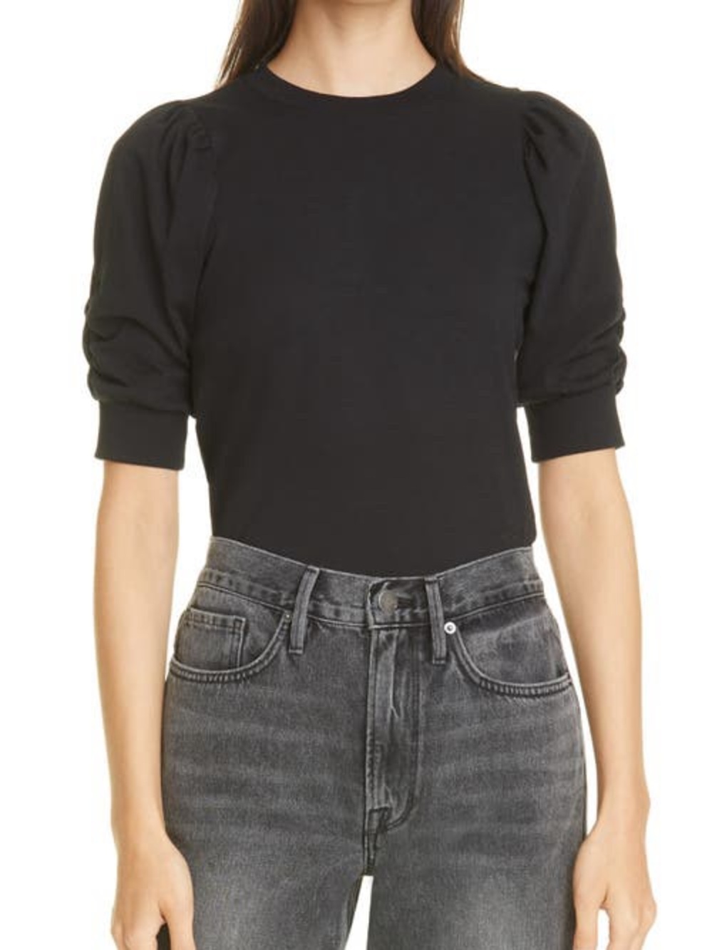 Frame Frankie Tee in Noir Size S